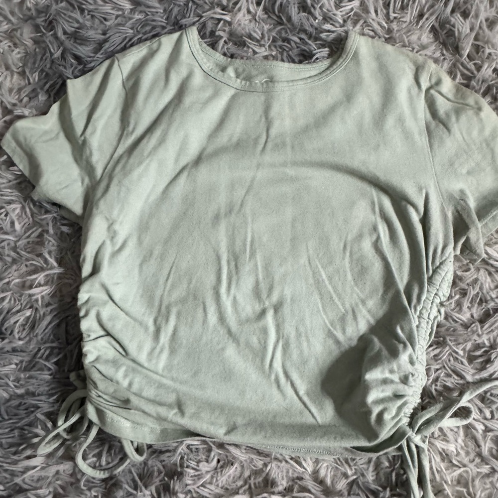 Womens Hollister Scrunch Baby Tee